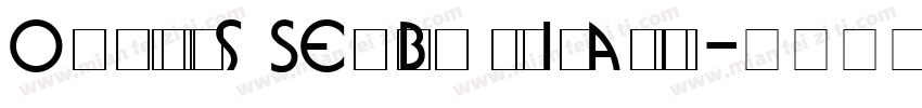 Omnibus SemiBoldItalic字体转换